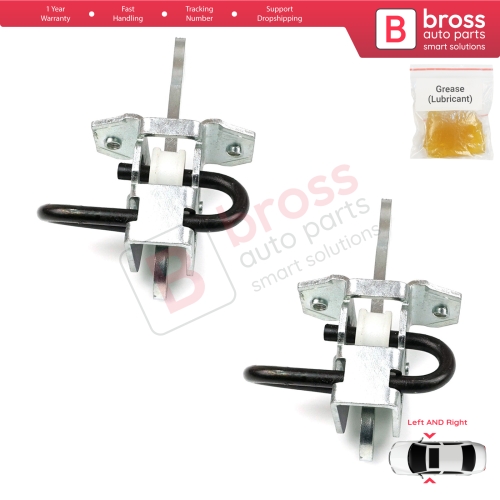 2 Pieces Door Hinge Brake Stop Check Strap Limiter 51218161782 for BMW 3 E36 Coupe Convertible