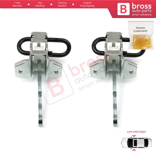 2 Pieces Door Hinge Brake Stop Check Strap Limiter 51218161782 for BMW 3 E36 Coupe Convertible