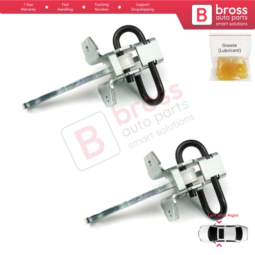 2 Pieces Door Hinge Brake Stop Check Strap Limiter 51218161782 for BMW 3 E36 Coupe Convertible