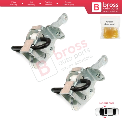 2 Pieces Door Hinge Brake Stop Check Strap Limiter 51218161782 for BMW 3 E36 Coupe Convertible