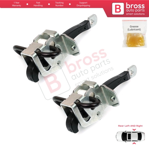 2 Pieces Rear Door Hinge Brake Stop Check Strap Limiter for BMW 7 Series E38 Sedan 1994-2001 51228234605 