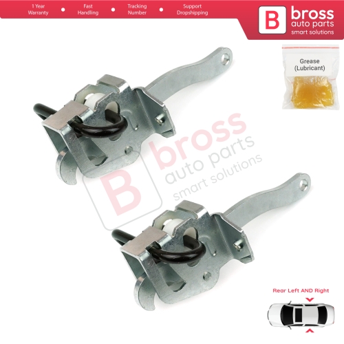 2 Pieces Rear Door Hinge Brake Stop Check Strap Limiter for BMW 7 Series E38 1994-2001 51228171672