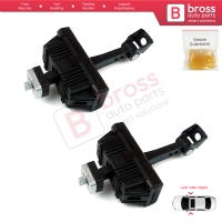 2 Pieces Door Hinge Brake Stop Check Strap Limiter for BMW 3 E46 Coupe Convertible 2000-2006 Facelift 51217141024