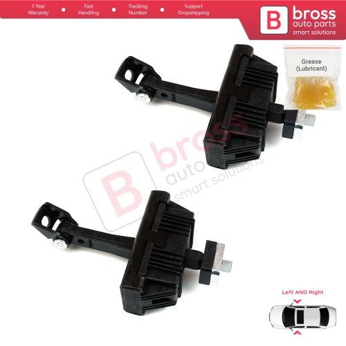 2 Pieces Door Hinge Brake Stop Check Strap Limiter for BMW 3 E46 Coupe Convertible 2000-2006 Facelift 51217141024