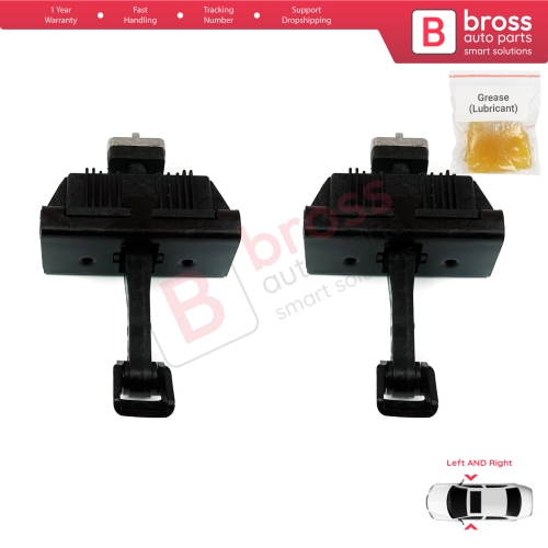 2 Pieces Door Hinge Brake Stop Check Strap Limiter for BMW 3 E46 Coupe Convertible 2000-2006 Facelift 51217141024