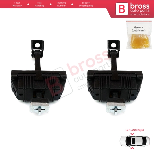 2 Pieces Door Hinge Brake Stop Check Strap Limiter for BMW 3 E46 Coupe Convertible 2000-2006 Facelift 51217141024