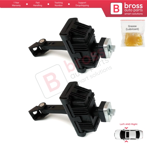 2 Pieces Door Hinge Brake Stop Check Strap Limiter for BMW 3 E46 Coupe Convertible 2000-2006 Facelift 51217141024