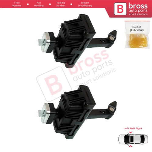 2 Pieces Door Hinge Brake Stop Check Strap Limiter for BMW 3 E46 Coupe Convertible 2000-2006 Facelift 51217141024