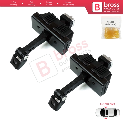 2 Pieces Door Hinge Brake Stop Check Strap Limiter for BMW 3 E46 Coupe Convertible 2000-2006 Facelift 51217141024