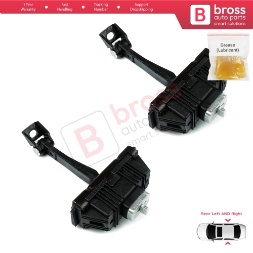 2 Pieces Rear Door Hinge Brake Stop Check Strap Limiter for BMW X5 E53 1999-2006 5122840256