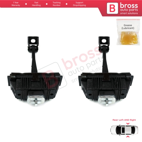 2 Pieces Rear Door Hinge Brake Stop Check Strap Limiter for BMW X5 E53 1999-2006 5122840256