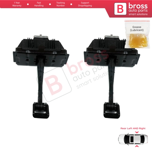 2 Pieces Rear Door Hinge Brake Stop Check Strap Limiter for BMW X5 E53 1999-2006 5122840256