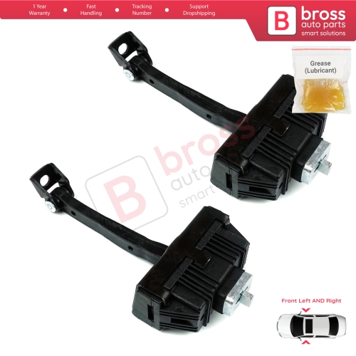 2 Pieces Front Door Hinge Brake Stop Check Strap Limiter for BMW 5 Series E60 E61 2001-2010 4/5-Door 51217176804