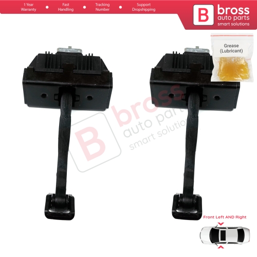 2 Pieces Front Door Hinge Brake Stop Check Strap Limiter for BMW 5 Series E60 E61 2001-2010 4/5-Door 51217176804