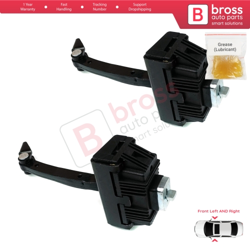 2 Pieces Front Door Hinge Brake Stop Check Strap Limiter for BMW 5 Series E60 E61 2001-2010 4/5-Door 51217176804