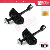 2 Pieces Rear Door Hinge Brake Stop Check Strap Limiter for BMW 5 Series E60 E61 2001-2010 4/5-Door 51227176805