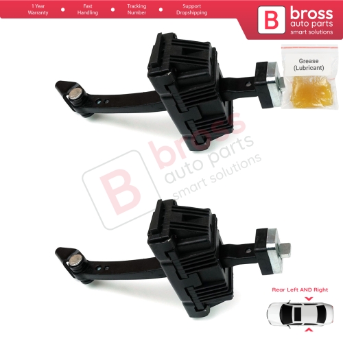 2 Pieces Rear Door Hinge Brake Stop Check Strap Limiter for BMW 5 Series E60 E61 2001-2010 4/5-Door 51227176805