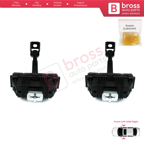 2 Pieces Front Door Hinge Brake Stop Check Strap Limiter for BMW X5 E53 1999-2006 51218402502 