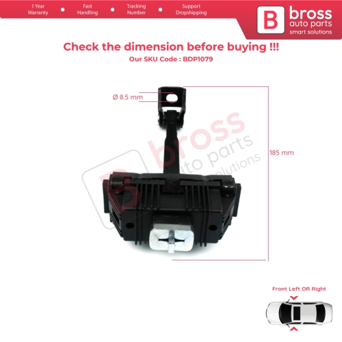 2 Pieces Front Door Hinge Brake Stop Check Strap Limiter for BMW X5 E53 1999-2006 51218402502 