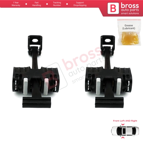 2 Pieces Front Door Hinge Brake Stop Check Strap Limiter for BMW 1 Series E87 2004-2013 5-Door HB 51217176809 