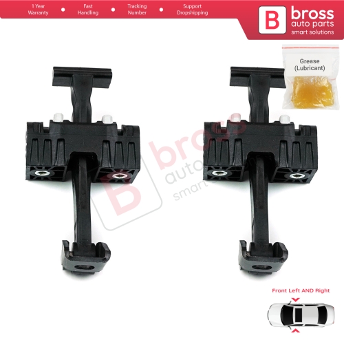 2 Pieces Front Door Hinge Brake Stop Check Strap Limiter for BMW 1 Series E87 2004-2013 5-Door HB 51217176809 