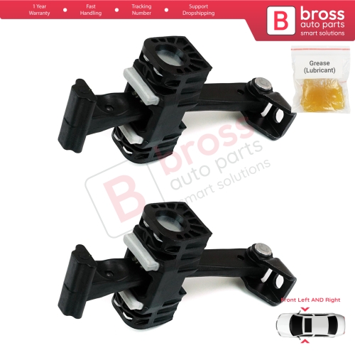 2 Pieces Front Door Hinge Brake Stop Check Strap Limiter for BMW 1 Series E87 2004-2013 5-Door HB 51217176809 