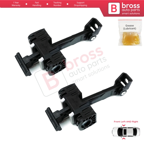 2 Pieces Front Door Hinge Brake Stop Check Strap Limiter for BMW 3 Series E90 E91 51217259243 