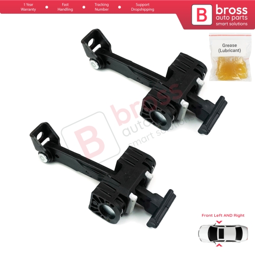 2 Pieces Front Door Hinge Brake Stop Check Strap Limiter for BMW 3 Series E90 E91 51217259243 