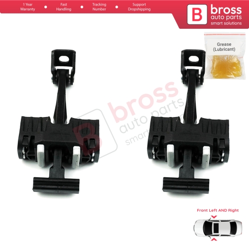 2 Pieces Front Door Hinge Brake Stop Check Strap Limiter for BMW 3 Series E90 E91 51217259243 