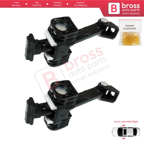 2 Pieces Front Door Hinge Brake Stop Check Strap Limiter for BMW 3 Series E90 E91 51217259243 