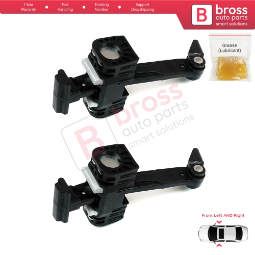 2 Pieces Front Door Hinge Brake Stop Check Strap Limiter for BMW 3 Series E90 E91 51217259243 