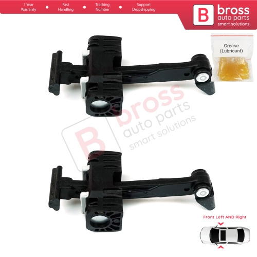 2 Pieces Front Door Hinge Brake Stop Check Strap Limiter for BMW 3 Series E90 E91 51217259243 