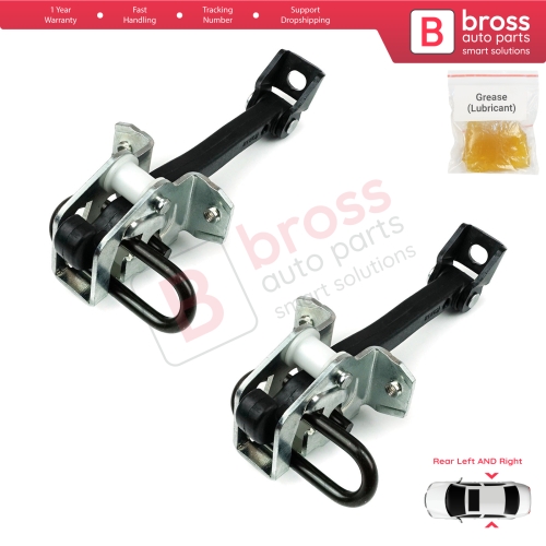 2 Pieces Rear Door Hinge Brake Stop Check Strap Limiter for BMW 3 E46 1997-2006 Saloon Estate 51228160963
