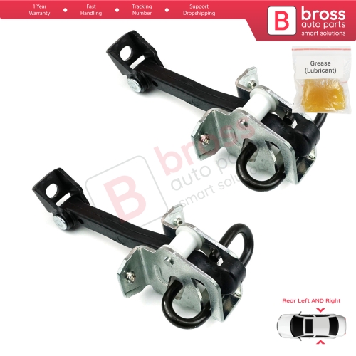 2 Pieces Rear Door Hinge Brake Stop Check Strap Limiter for BMW 3 E46 1997-2006 Saloon Estate 51228160963