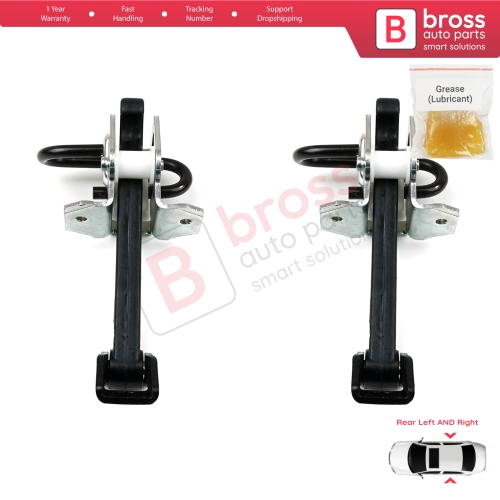 2 Pieces Rear Door Hinge Brake Stop Check Strap Limiter for BMW 3 E46 1997-2006 Saloon Estate 51228160963
