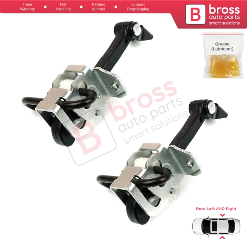 2 Pieces Rear Door Hinge Brake Stop Check Strap Limiter for BMW 3 E46 1997-2006 Saloon Estate 51228160963