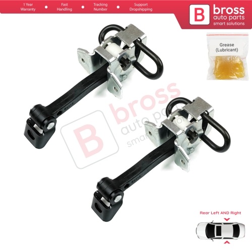 2 Pieces Rear Door Hinge Brake Stop Check Strap Limiter for BMW 3 E46 1997-2006 Saloon Estate 51228160963