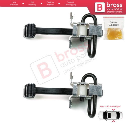 2 Pieces Rear Door Hinge Brake Stop Check Strap Limiter for BMW 3 E46 1997-2006 Saloon Estate 51228160963