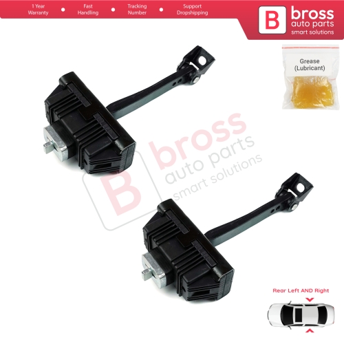2 Pieces Rear Door Hinge Brake Stop Check Strap Limiter for BMW X3 E83 2003-2011 41527176802