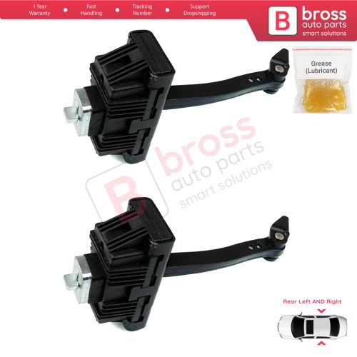 2 Pieces Rear Door Hinge Brake Stop Check Strap Limiter for BMW X3 E83 2003-2011 41527176802