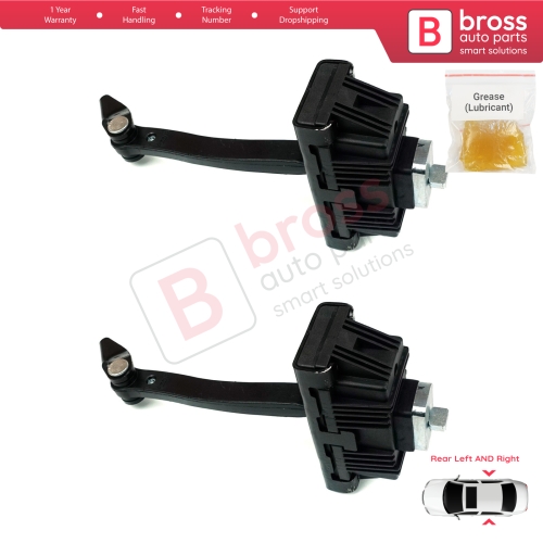 2 Pieces Rear Door Hinge Brake Stop Check Strap Limiter for BMW X3 E83 2003-2011 41527176802
