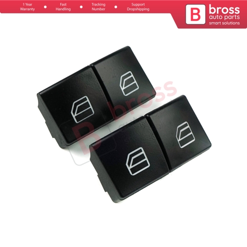 Master Window Switch Button Cover Cap Set 2049055402 For Mercedes C W204 E W212 A207 C207