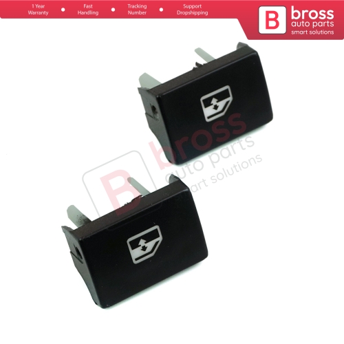 2 Pieces Master Window Lifter Switch Button Cover Front Left 81258067092 For MAN Truck TG Series