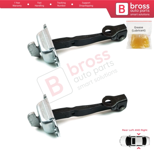 2 Pieces Rear Door Stop Check Assy Limiter Strap for Toyota Hilux MK8 N1 Fortuner MK2 Revo 2015-On 686300K091