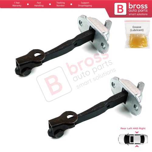 2 Pieces Rear Door Stop Check Assy Limiter Strap for Toyota Hilux MK8 N1 Fortuner MK2 Revo 2015-On 686300K091