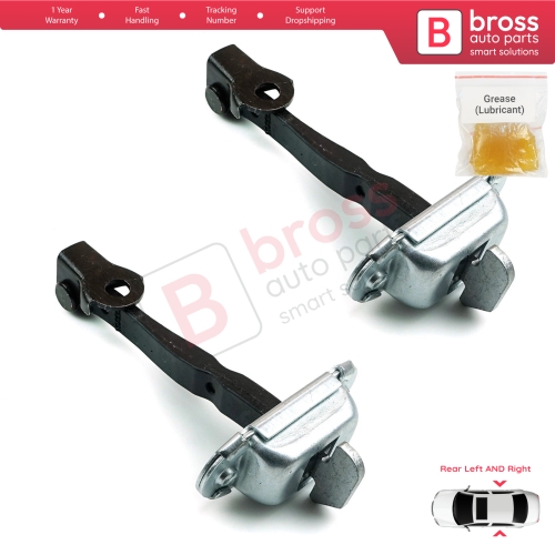 2 Pieces Rear Door Stop Check Assy Limiter Strap for Toyota Hilux MK8 N1 Fortuner MK2 Revo 2015-On 686300K091