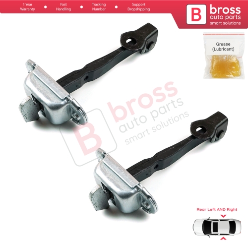 2 Pieces Rear Door Stop Check Assy Limiter Strap for Toyota Hilux MK8 N1 Fortuner MK2 Revo 2015-On 686300K091