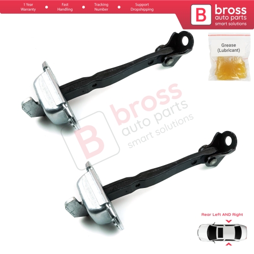 2 Pieces Rear Door Stop Check Assy Limiter Strap for Toyota Hilux MK8 N1 Fortuner MK2 Revo 2015-On 686300K091