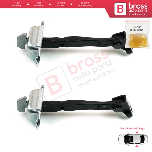 2 Pieces Rear Door Stop Check Assy Limiter Strap for Toyota Hilux MK8 N1 Fortuner MK2 Revo 2015-On 686300K091