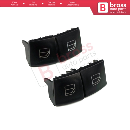 Master Driver Switch Left Right Window Button Cover Cap 1698206610 For Mercedes A W169 B W245